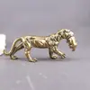Estatueta de Tigre em Latão Puro, Presente Cultural e Criativo Vintage para Casa, Sala de Estar, Escritório, Decoração de Mesa