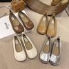 Zapatos de Piso Individuales para Mujer, Nuevo Estilo de Verano, Zapatos de Leche Retro de Suela Blanda, Feos y Lindos, Cómodos, Elegantes y Versátiles, Zapatos sin Cordones