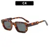 Gafas de Sol Retro Europeas y Americanas de Montura Pequeña Cuadrada Moda Simple de Gama Alta Tendencia Gafas para Mujer Personalizadas de Celebridad de Internet