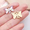 Acessórios de Joias de Liga Metálica com Gotejamento de Óleo DIY Conscientização sobre o Câncer de Mama Borboleta Rosa Coração Fita Pulseira Pingente Chaveiro Charme