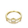 Amazon deseo Los más vendidos 7 Anillos Pequeños de Diamante Roto Europa y América Simple Micro-incrustado Anillo de Diamante Fino Accesorios para el Cabello Transfronterizos