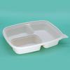 Lonchera desechable degradable de papel multicompartimento para negocios, lonchera para llevar, caja de embalaje para llevar, caja para snacks multicompartimento, caja para dumplings