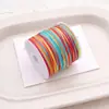 No. 72 Hilo de Jade Cuerda Colorida Encriptada DIY Pulsera de Tejido Hecha a Mano Hilo Degradado Pulsera de Cinco Colores Cordón para Colgante