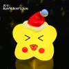 Decoração de bolo de Natal Lâmpada a óleo pequena portátil LED Luz noturna de Natal Mesa de sobremesas Adorno Adereços luminosos