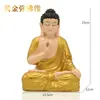 Nuevos Adornos de Paisaje de Buda Sentado Estilo Chino para Exportación Figura de Buda Estilo Zen Piedra de Imitación Decoración de Buda en Maceta para Acuario