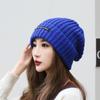 Gorro de Punto Cálido para Otoño e Invierno con Letras, Gorro Versátil, Protección para las Orejas, Gorro Holgado de Moda Unisex, Antifrío para Adultos