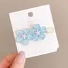 Azul Dopamina Estrela Fofa Sem Costura Presilha Cabelo Quebrado Infantil Presilha Pequena Versátil Franja Lateral Presilha Bico de Pato Presilha de Cabelo