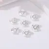 Relleno de Oro de 14K Conservación del Color Hoja de Loto Separador Joyería Cuentas de Cristal Cuentas Sueltas Pulsera Collar Accesorios Hechos a Mano DIY Accesorios