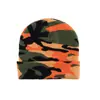 Gorro de Punto Jacquard Camuflado Transfronterizo Otoño e Invierno Estilo Europeo y Americano Gorro Corto de Lana para Esquiar para Hombres Sin Visera Protección para los Oídos Gorro para Clima Frío