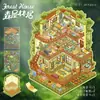 108.0 Pegatinas de Paisajes Grandes Pegatinas de Escenas de Aceite Especiales Pegatinas de Escena de Casa Miniatura 3D Pegatinas para Diario