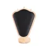 Soporte de Exhibición de Madera Maciza para Collar de Pata de Cabra, Colgador de Joyería para Cadena de Clavícula, Exhibidor de Mostrador para Almacenamiento de Collares, Soporte para Transmisión en Vivo