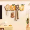 Colgador de Pared con Gancho para Entrada de Paz y Alegría Decoración de Pared Estante de Almacenamiento para Puerta Arte de Pared de Dibujos Animados Ins para Dormitorio