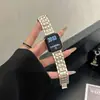 Pulseira de Metal com Padrão de Diamante Adequada para Apple Watch iWatch 12ª Geração 11/10 Ultrase