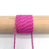 Em estoque corda de poliéster 2mm com núcleo torcido, corda de guarda-chuva mesclada, puxador de bolsa, tecelagem manual, corda para pendurar DIY, decoração de cauda de puxar à prova de vento, pingente de gota