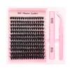 Pestañas postizas populares estilo europeo y americano, racimos segmentados para DIY, voluminosas, gran capacidad, aspecto natural, set de extensión de pestañas de fusión por calor