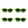 10 Accesorios Redondos de Acrílico para Gafas Preparación de Juguetes de Peluche Hechos a Mano Muñeca Decoraciones Faciales Material