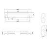 Sucção do armário marrom/branco plástico duplo Gabinete de sucção ABS porta do armário sucção magnética móveis hardware F-804A