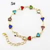 Pulsera de Aleación de Venta Caliente Transfronteriza, Versátil, Creativa y de Moda, Pulsera Femenina de Ojo de Diablo Corazón Estilo Europeo y Americano Ins