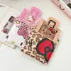 Bolsa Plegable Portátil de Gran Capacidad con Estampado de Leopardo de Hello Kitty con Licencia Oficial, Nueva Bolsa de Compras de la Serie Familia Sanrio