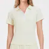 Conjunto Deportivo Transfronterizo de Tacto Desnudo para Tenis para Mujer, Camiseta Polo de Manga Corta Ajustada, Ropa de Entrenamiento de Bádminton y Fitness, Falda Corta, Verano