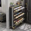 Armário de Sapatos Flip-Top de Luxo Leve para Entrada de Casa, Armário de Entrada de Grande Capacidade, Rack Simples Moderno para Armazenamento de Sapatos que Economiza Espaço
