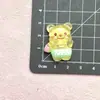 Luminoso Dibujo Animado Oso Mantequilla Bebé Resina Accesorios Al Por Mayor DIY Pegamento Crema Accesorios Pasador Imán para Refrigerador Hecho a Mano