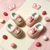 Pantuflas de algodón para niños de invierno, unisex, cálidas y forradas de felpa, impermeables de EVA, adecuadas para padres e hijos, para bebés y niños mayores
