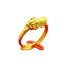 Anillos Grandes de Gypsophila Chapados en Oro de Oferta para Mujer, Varios Anillos con Forma de Corazón, Anillos con Carácter de Fortuna, Anillos para Mujer, Joyería de Oro Arena al por Mayor de Fabricantes