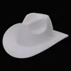 Sombrero de fieltro liso de color sólido estilo pork pie de Amazon de origen transfronterizo sombrero de jazz retro británico fedora de ala plana para hombres y mujeres