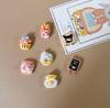 Internet Celebre Live Room Dibujos animados Comida Juego Año Nuevo Resina DIY Brillante Refrigerador Pegatina Tablero de Mensajes Muebles Decorativos Estéreo