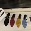 Chanclas de Tacón Grueso para Mujer, Adecuadas para Uso en Exteriores, Nuevo Verano 2025 Estilo Francés Rojo, Combinan con Faldas, Sandalias