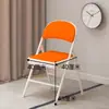 Silla plegable mediana-alta 35cm para adulto, silla con respaldo para el hogar, silla de estudio para estudiante, asiento portátil para oficina, taburete pequeño, silla de comedor