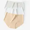 Pantaletas sin costuras de seda helada estampadas para mujer, estilo fino de verano con entrepierna de algodón puro, transpirables, sexys, estilo femenino, bragas de triángulo de cintura media