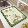 Alfombrilla Absorbente de Barro Diatomeas para Encimera de Cocina Alfombrilla Antideslizante para Suelo de Inodoro Alfombrilla para Pies de Gabinete de Baño