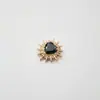 Arete de titanio F136 con forma de erizo de mar y corazón para lóbulo de la oreja, Piercing para labio de erizo de mar con rosca interna de titanio G23, Accesorio de joyería para la oreja