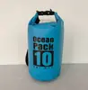 Bolsa de balde impermeável personalizada de ombro único e duplo, bolsa para caminhada e rafting ao ar livre, mochila de natação em malha grossa de PVC, bolsa impermeável leve