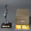 Adorno de Tortuga y Grulla de Cobre con Lingzhi de Cobre, Decoración para el Hogar, Regalo para Personas Mayores, Regalo de Celebración de Cumpleaños, Regalo de Boda, Entregado a Domicilio, Regalo de Celebración de Cumpleaños