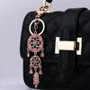 Comércio Exterior Par Popular de Bolsa de Cristal Cereja Vermelha Chaveiro Glitter Corrente de Bolsa Feminina de Alta Qualidade Gancho Duplo para Bolsa Bolsa de Corrente Pendente