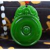 Colgante de Mongolia Exterior jaspe de imitación verde espinaca de Xinjiang colgante de jade Hetian puesto de Jianghu fabricantes de jade al por mayor