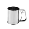 Tamiz de Harina Manual de Acero Inoxidable Tipo Taza Semi-automático Herramientas para Hornear Pantalla de Filtro Manual