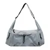 Bolso cruzado deportivo casual de gran capacidad, diseño de cordón moderno, bolso de mano versátil, ligero para salidas y viajes, bolso de hombro para mujer