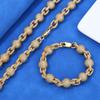 Joyería Hip-Hop Transfronteriza Europea y Americana Cadena de Cuentas de Burbujas de Diamantes de 10.5 mm Collar de Zirconia Accesorios de Venta Caliente Pulsera para Hombre