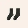 Calcetines calcetines de media pantorrilla para hombre forrados de polar engrosados calcetines de piso para otoño e invierno color liso calcetines de toalla medias cálidas de rizo hombres