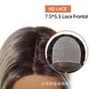 Peluca Completa de Seda Importada Mono Se Puede Peinar Libremente, Peluca Bob Gris Natural Realista en Degradado para Mujeres Cobertura Completa de Cabeza