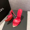 Sandalias de Moda Nuevas 2026 con Punta Metálica, Punta Abierta, Tacón Delgado, Sin Cierre, Sandalias Sexy de Tacón Ultra Alto
