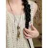 Nuevo Colgante de Bellota Estilo Chino Collar Largo para Mujer en Verano con Falda Suéter de Cuello Halter Cadena Accesorios Decorativos Antiguos Retro