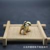 Chaveiro de carro de cachorro Wangcai de latão sólido pingente desktop escritório em casa ornamentos feng shui fábrica atacado