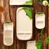 Cuenco de Melamina para Condimentos, Cuenco Pequeño, Plato para Dips, Plato Japonés Dividido para Platos Fríos, Plato para Acompañamientos de Sushi, Plato Comercial para Mostaza y Salsa de Soja
