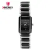 Reloj para Pareja al por Mayor Reloj Dawn Punto Cuadrado Reloj de Cuarzo 104A Reloj para Mujer Hombre Fabricantes de Relojes