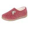Sapatos Femininos Inverno Novo Antiderrapante Resistente ao Desgaste Confortável Leve Casual Slip-on Sapatos de Mãe Versátil Flat Bottom Sapatos de Algodão Femininos